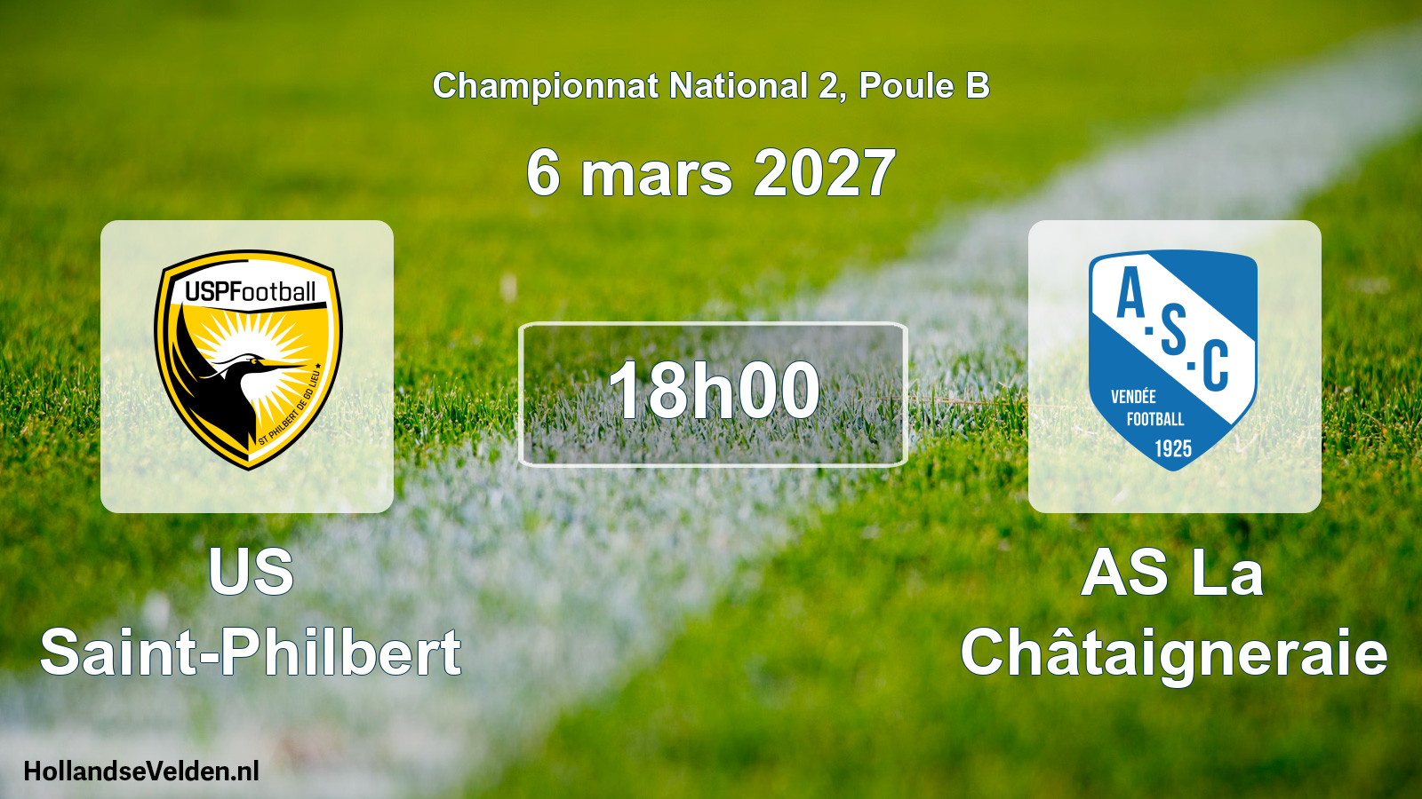 Match programmé: US Saint-Philbert - AS La Châtaigneraie (6 mars 2027)
