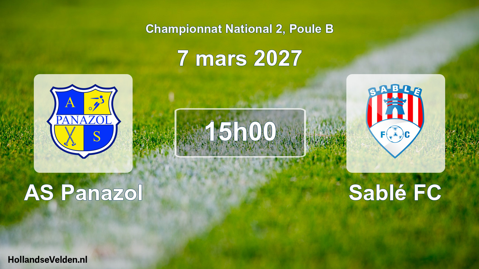 Scheduled Match: AS Panazol - Sablé FC (7 March 2027)