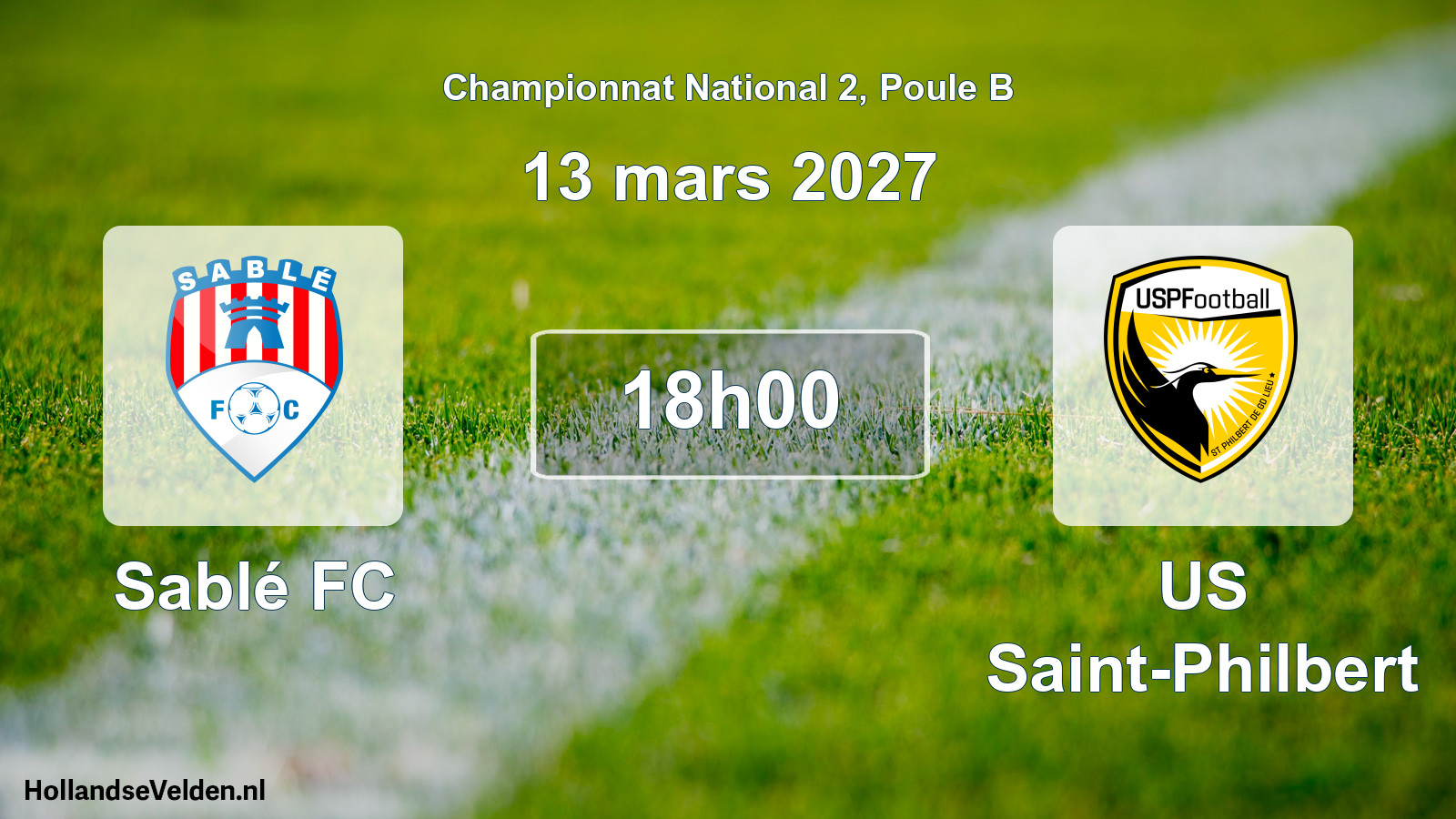 Match programmé: Sablé FC - US Saint-Philbert (13 mars 2027)