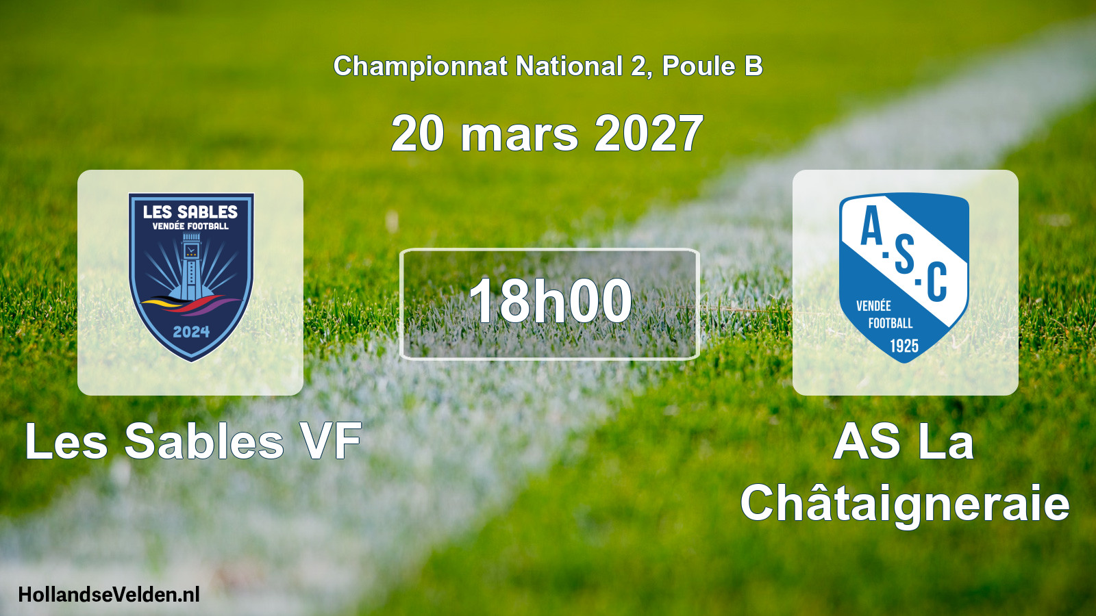 Match programmé: Les Sables VF - AS La Châtaigneraie (20 mars 2027)