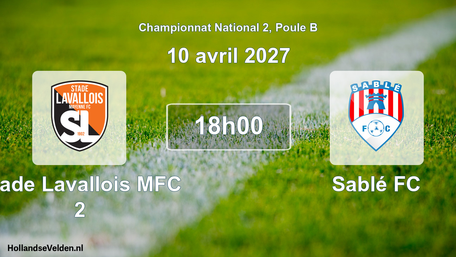 Scheduled Match: Stade Lavallois MFC 2 - Sablé FC (10 April 2027)