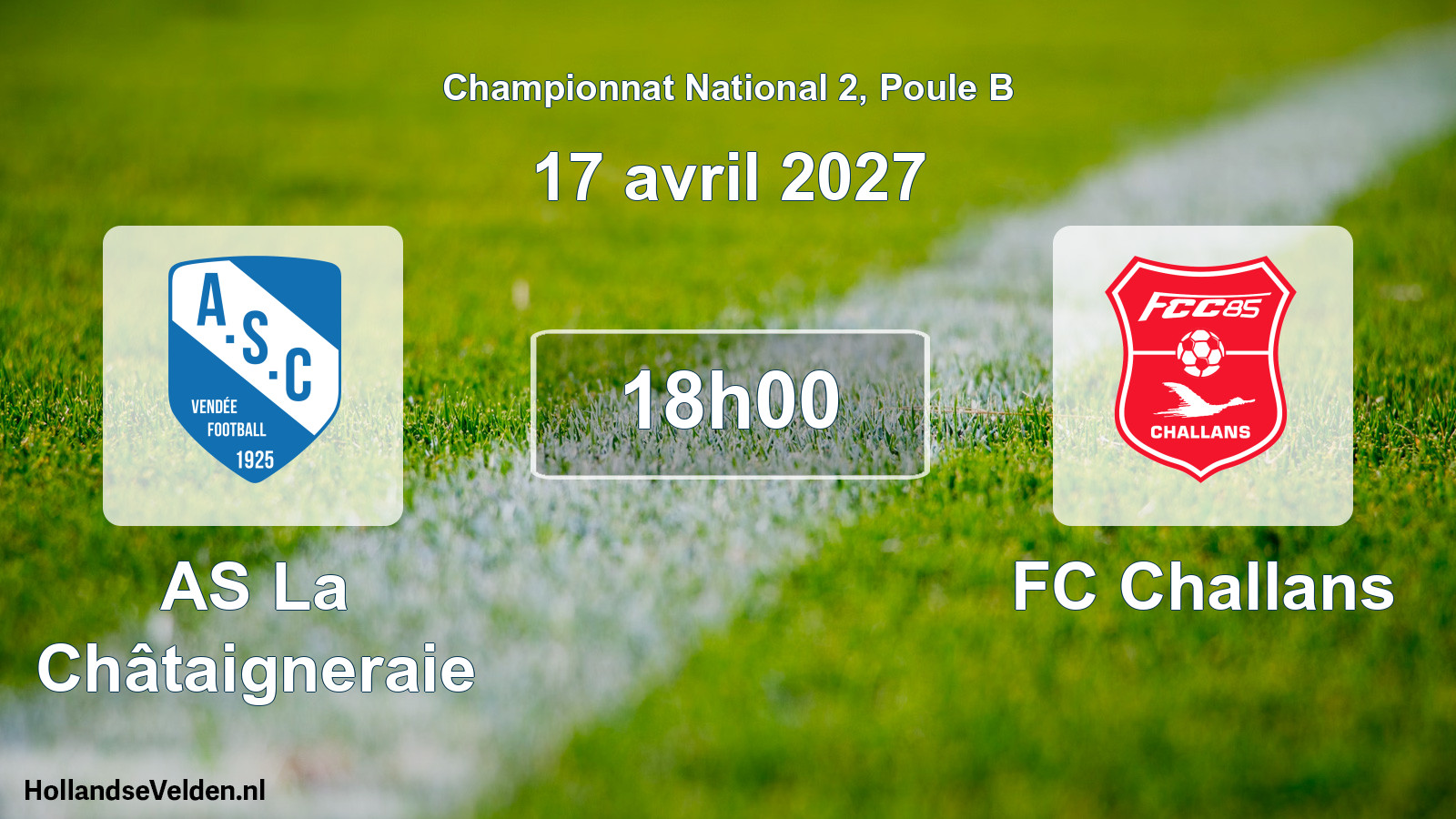 Match programmé: AS La Châtaigneraie - FC Challans (17 avril 2027)