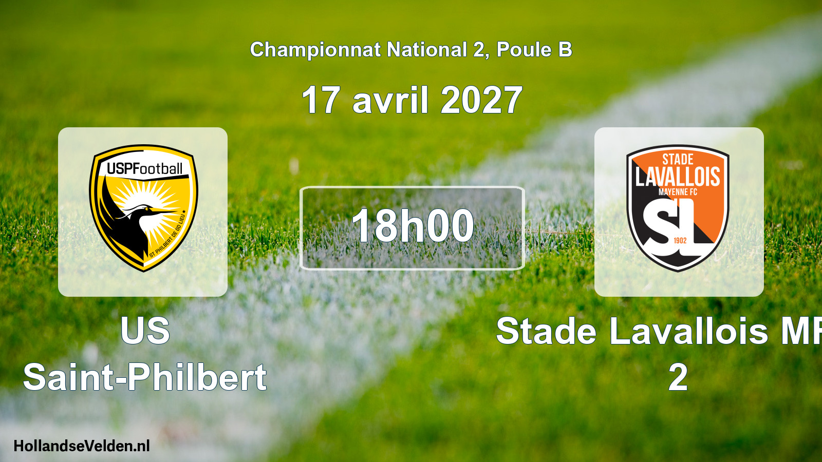 Match programmé: US Saint-Philbert - Stade Lavallois MFC 2 (17 avril 2027)