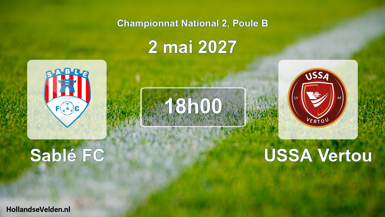 Match programmé: Sablé FC - USSA Vertou (2 mai 2027)