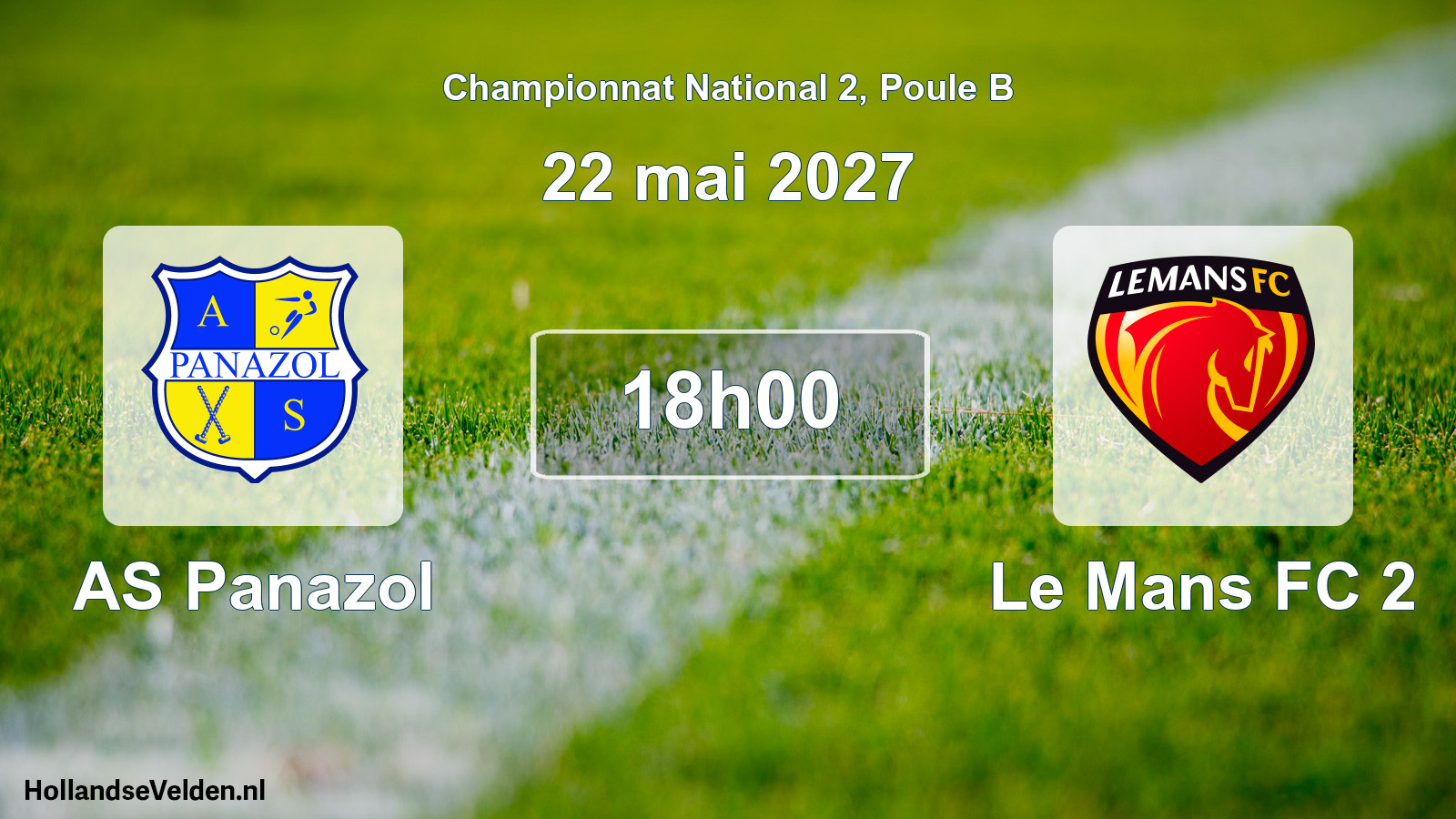 Match programmé: AS Panazol - Le Mans FC 2 (22 mai 2027)