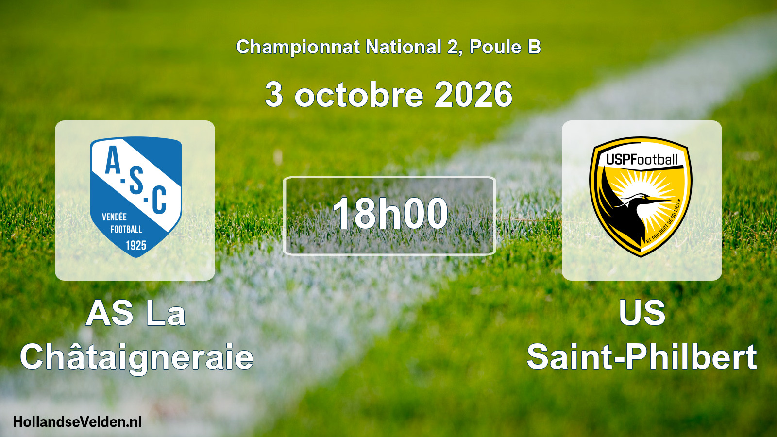 Match programmé: AS La Châtaigneraie - US Saint-Philbert (3 octobre 2026)