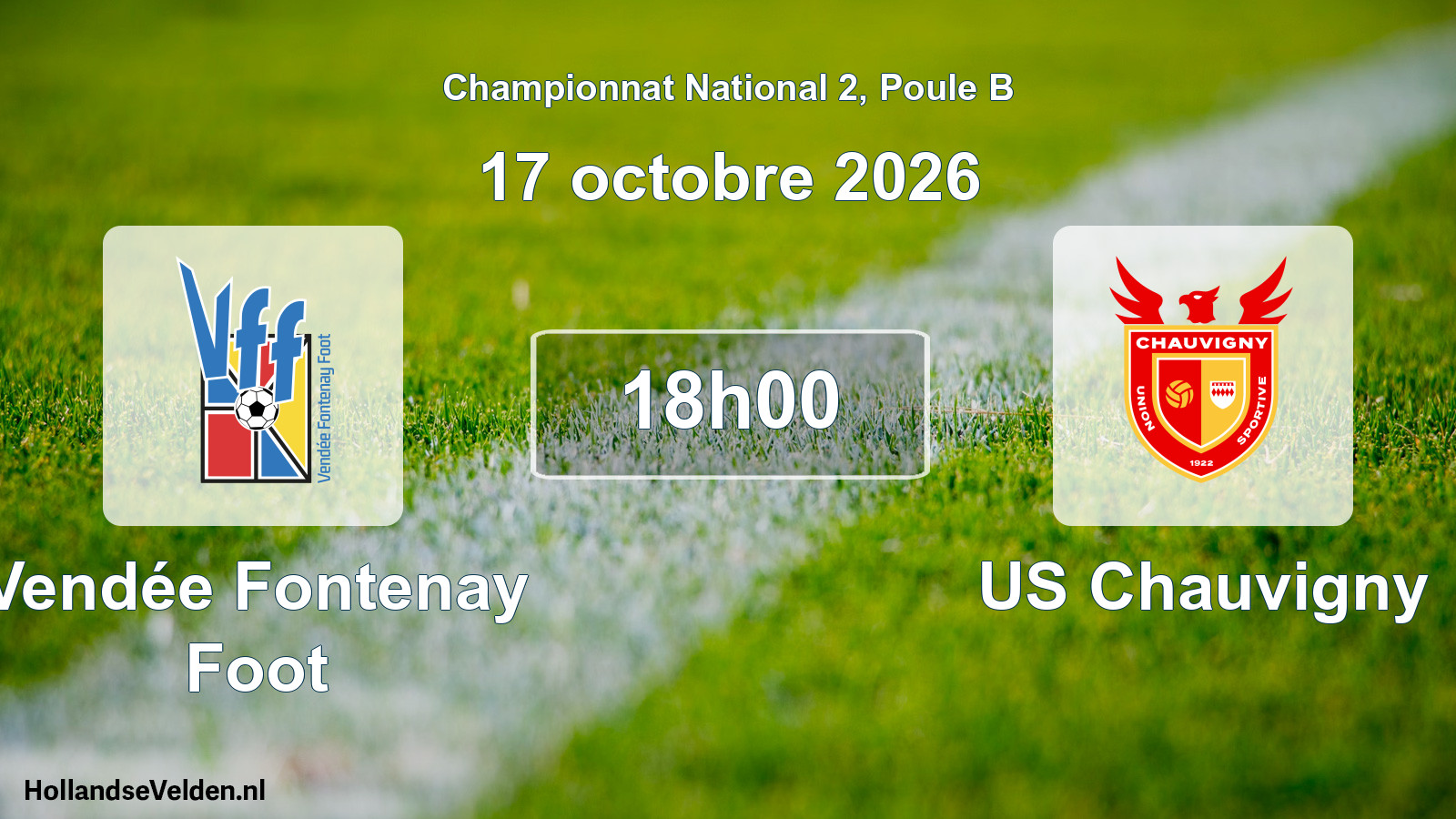 Scheduled Match: Vendée Fontenay Foot - US Chauvigny (17 October 2026)