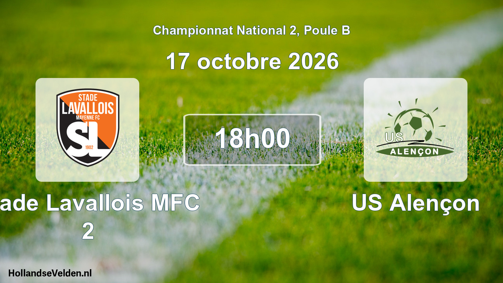 Scheduled Match: Stade Lavallois MFC 2 - US Alençon (17 October 2026)