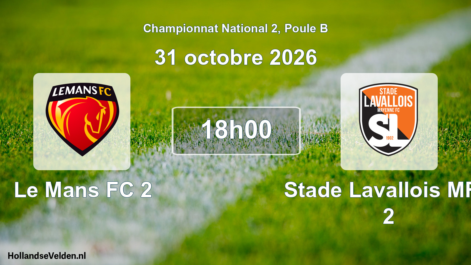 Scheduled Match: Le Mans FC 2 - Stade Lavallois MFC 2 (31 October 2026)