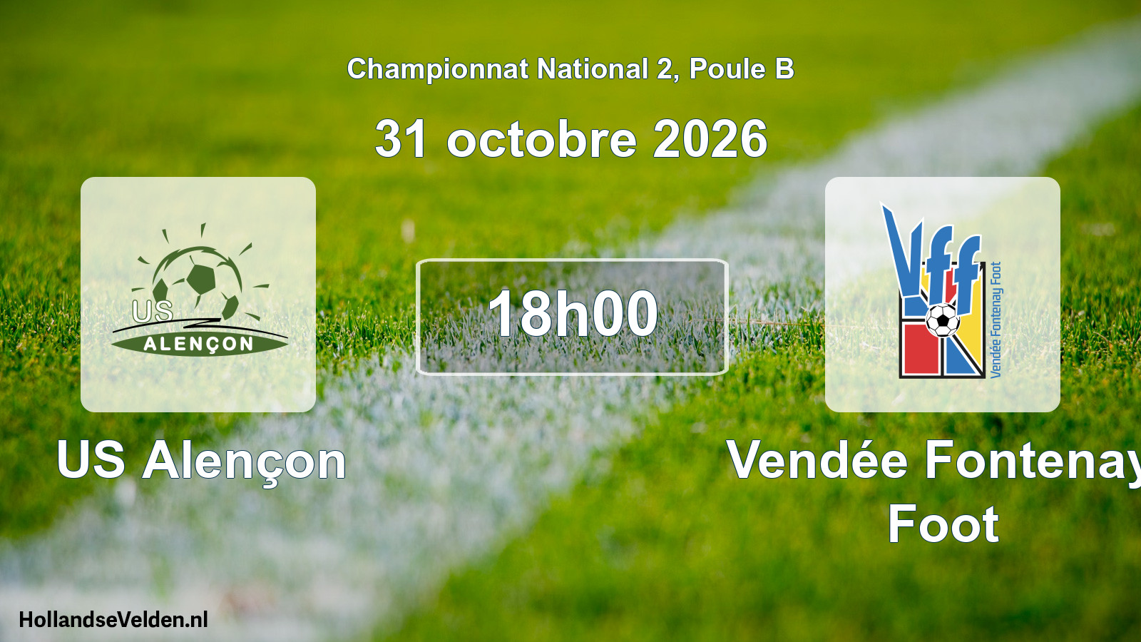 Scheduled Match: US Alençon - Vendée Fontenay Foot (31 October 2026)