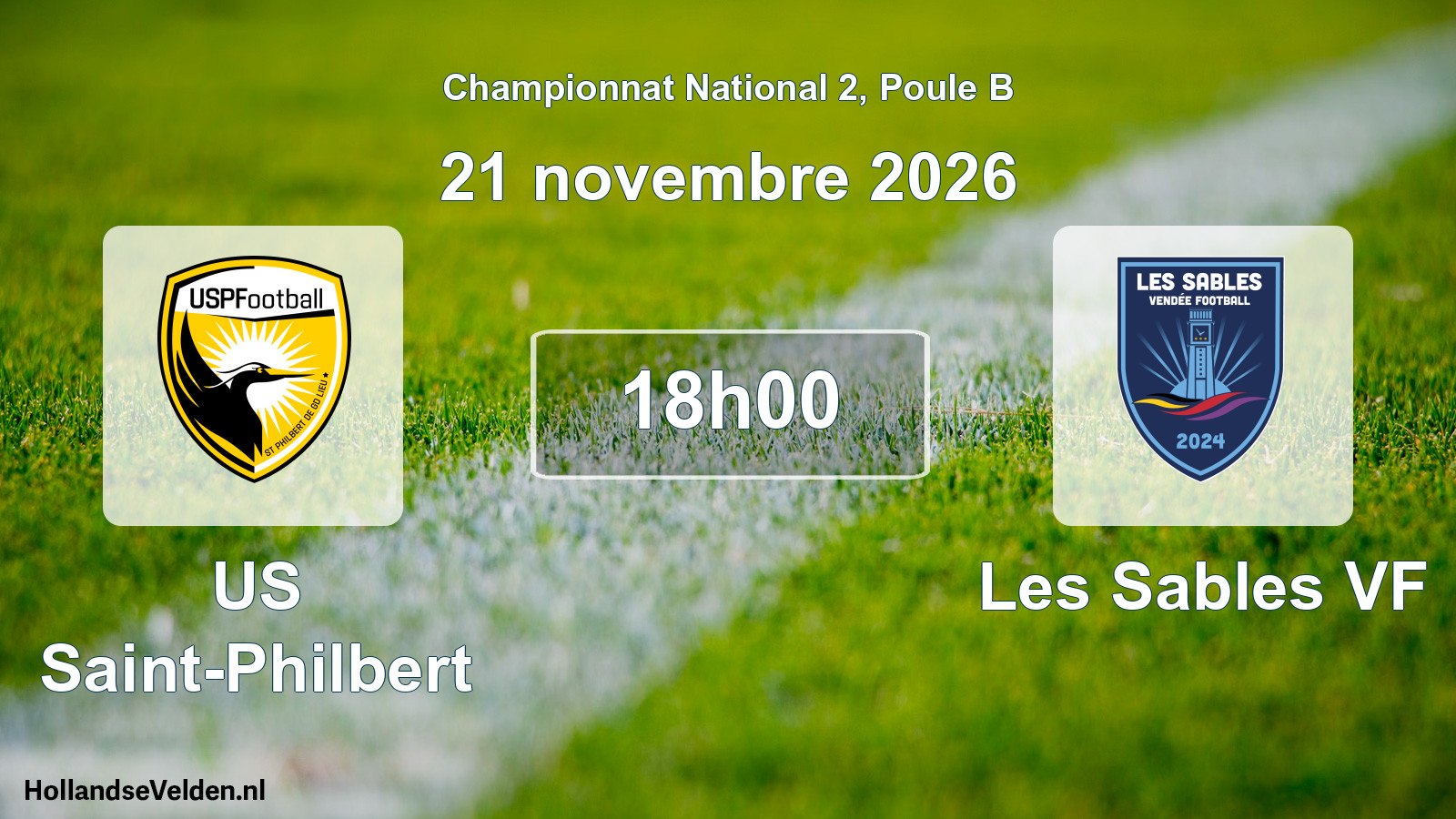 Scheduled Match: US Saint-Philbert - Les Sables VF (21 November 2026)