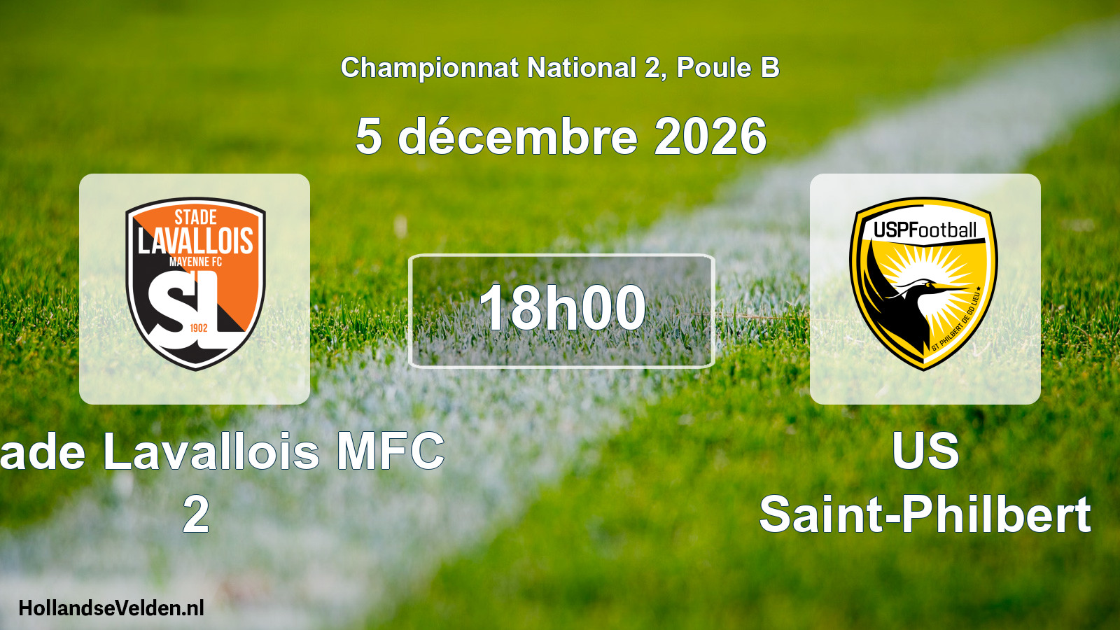 Geplande wedstrijd: Stade Lavallois MFC 2 - US Saint-Philbert (5 december 2026)