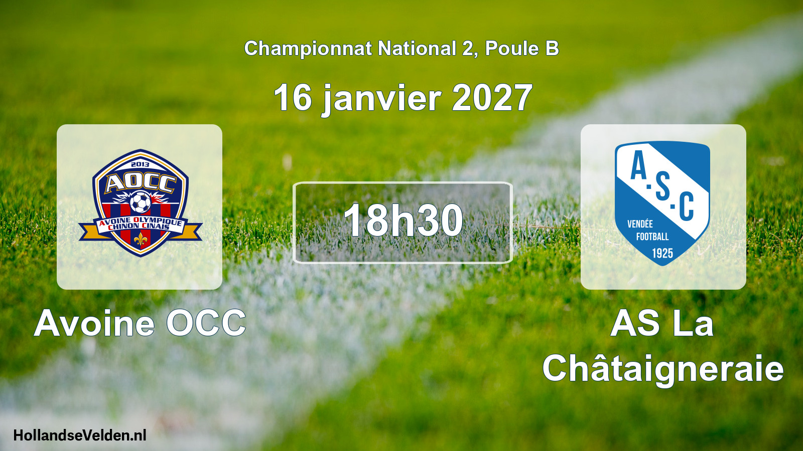 Match programmé: Avoine OCC - AS La Châtaigneraie (16 janvier 2027)