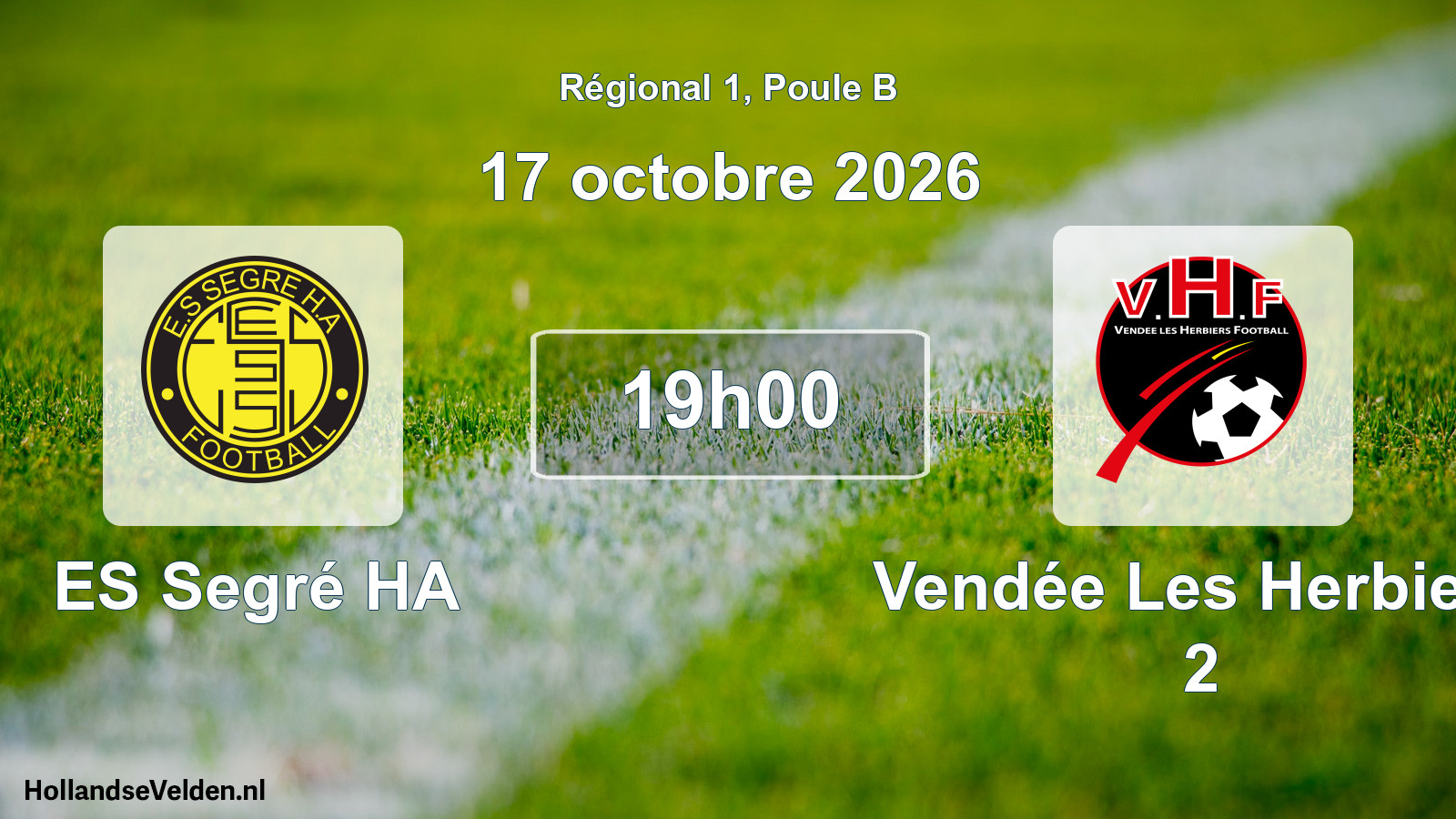 Scheduled Match: ES Segré HA - Vendée Les Herbiers 2 (17 October 2026)