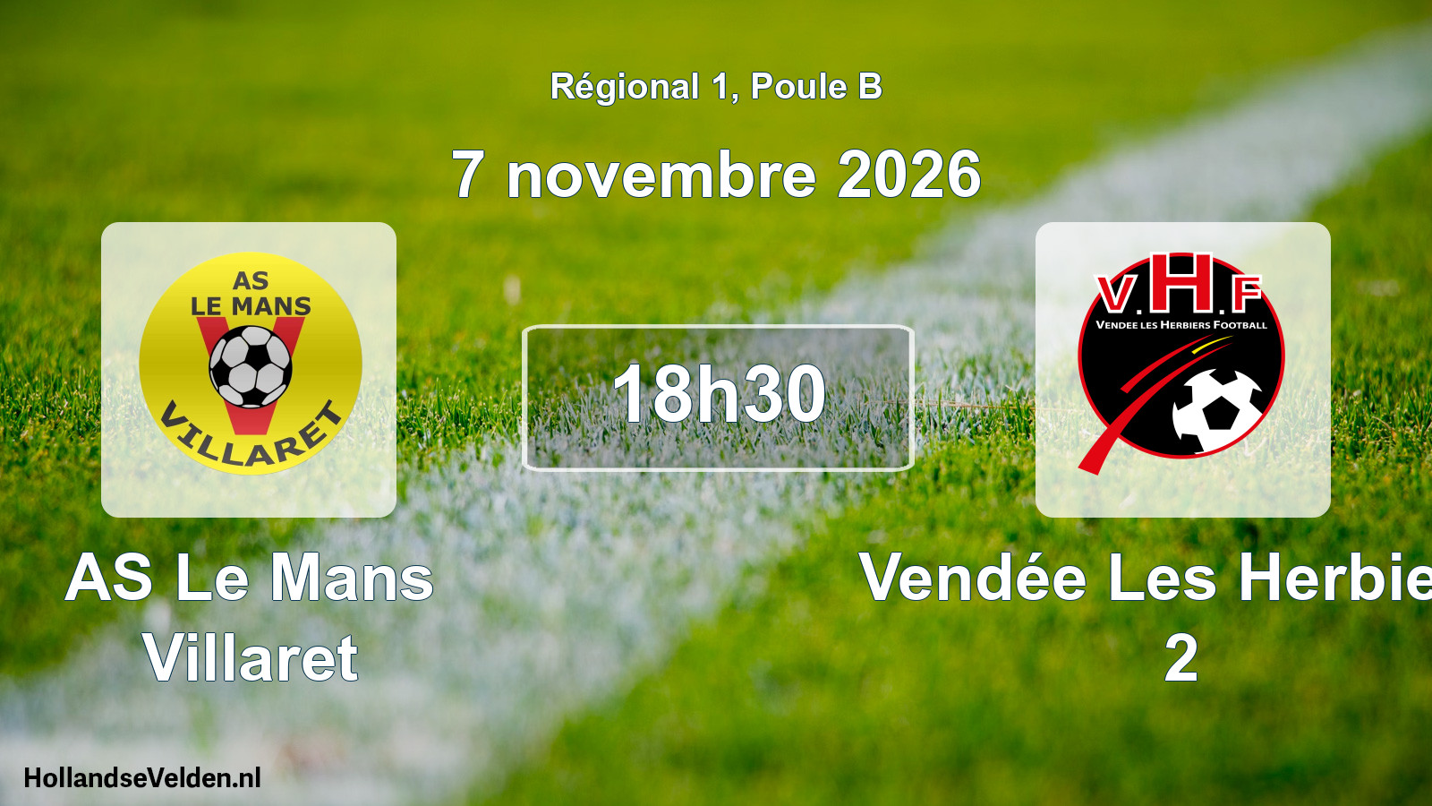 Scheduled Match: AS Le Mans Villaret - Vendée Les Herbiers 2 (7 November 2026)