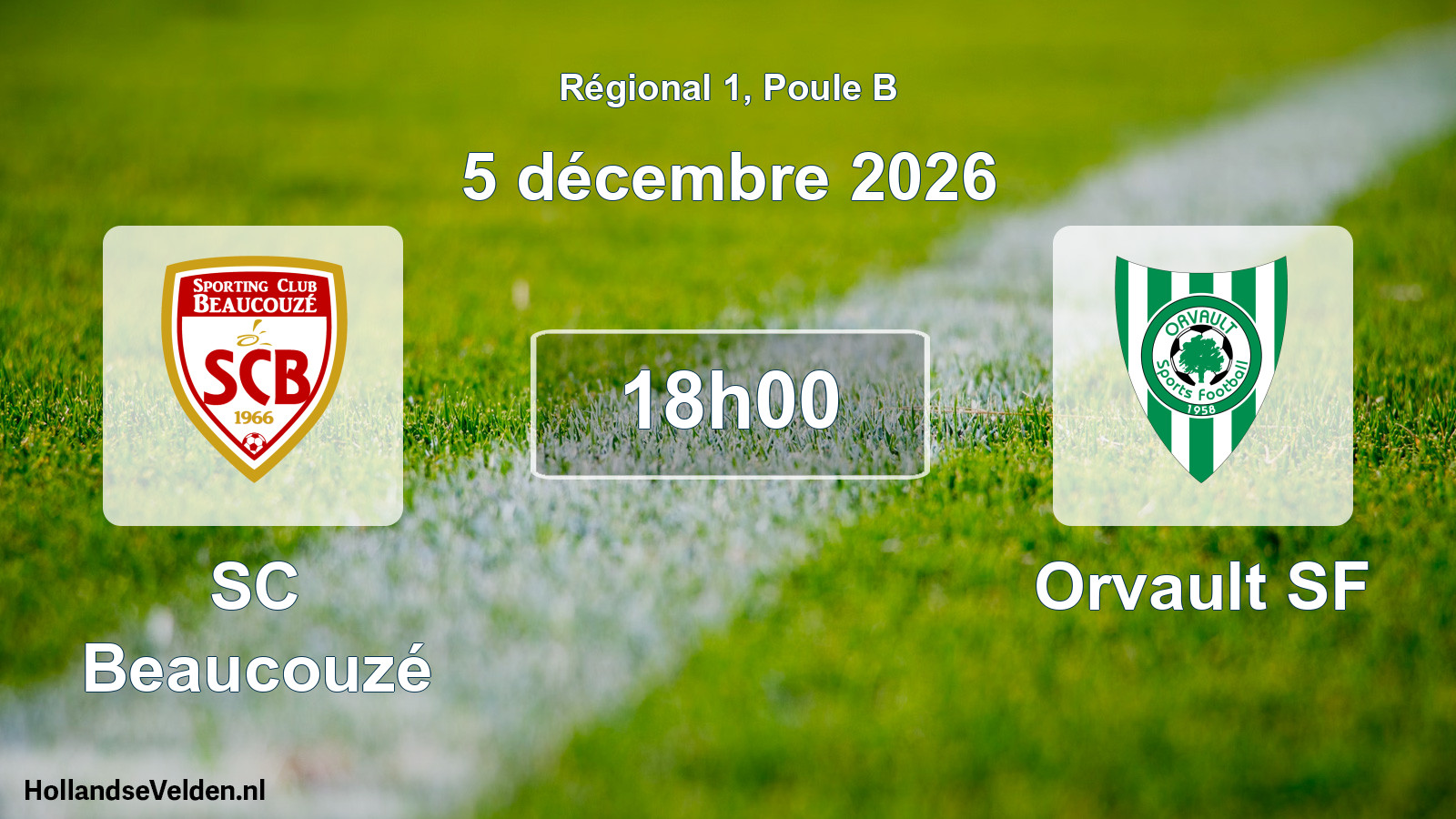 Geplande wedstrijd: SC Beaucouzé - Orvault SF (5 december 2026)
