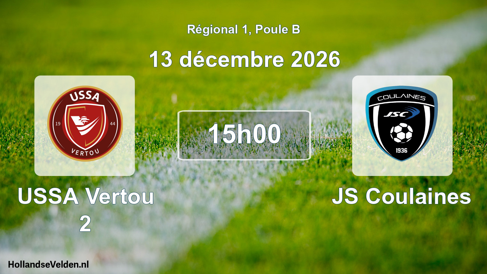 Scheduled Match: USSA Vertou 2 - JS Coulaines (13 December 2026)