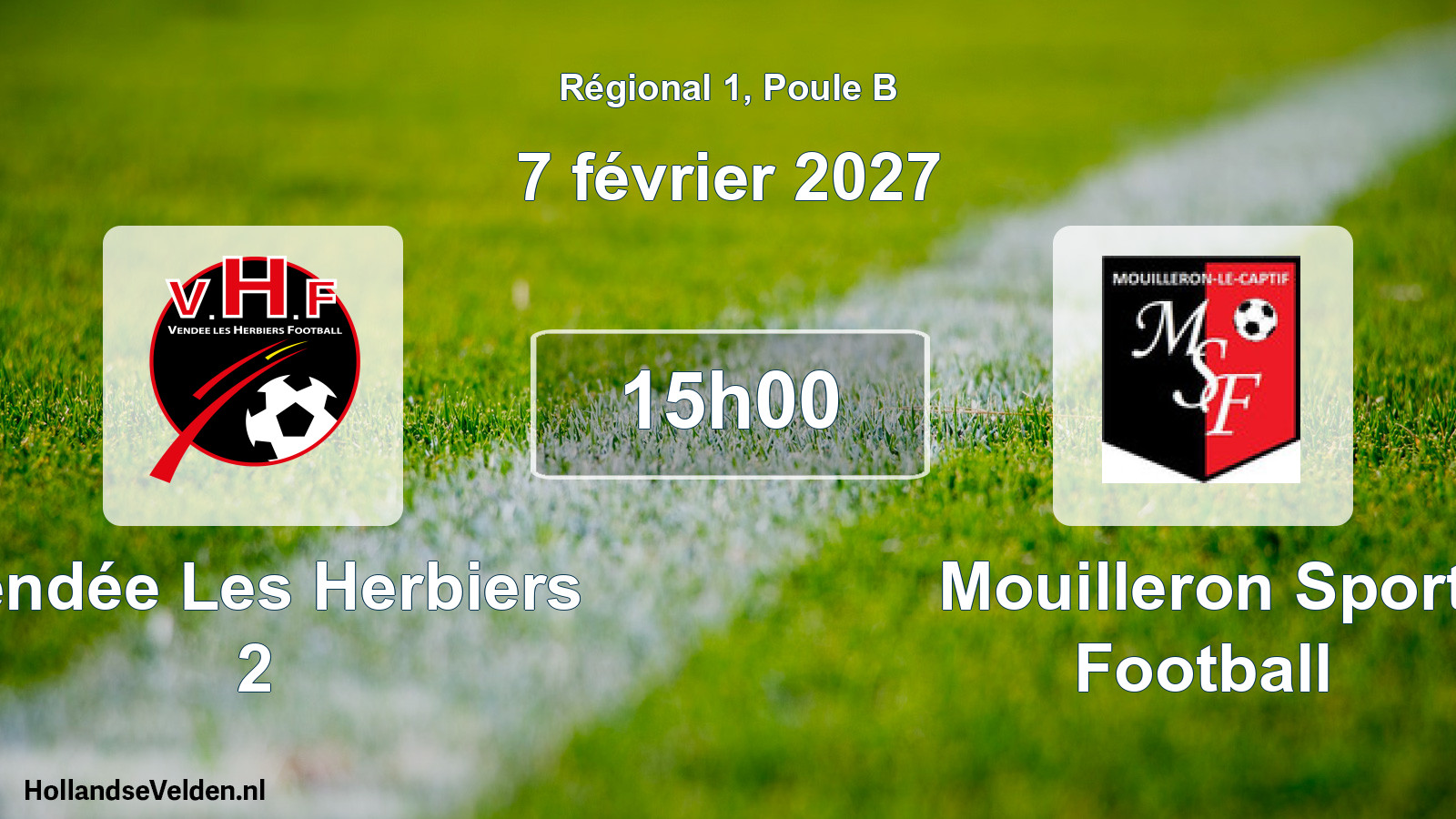 Match programmé: Vendée Les Herbiers 2 - Mouilleron Sport Football (7 février 2027)