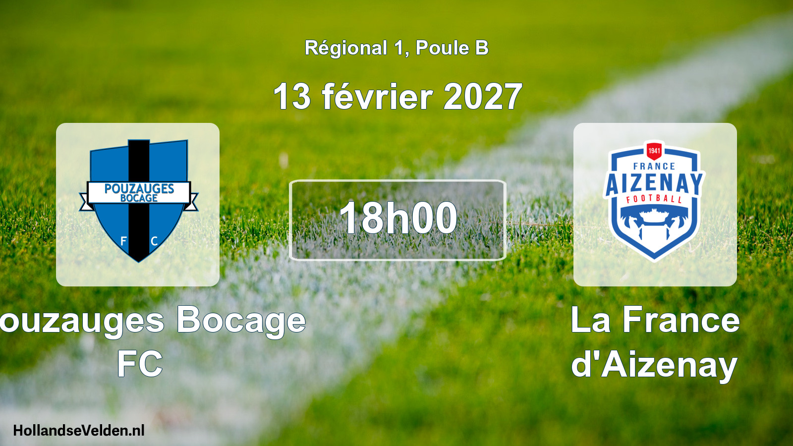 Scheduled Match: Pouzauges Bocage FC - La France d'Aizenay (13 February 2027)
