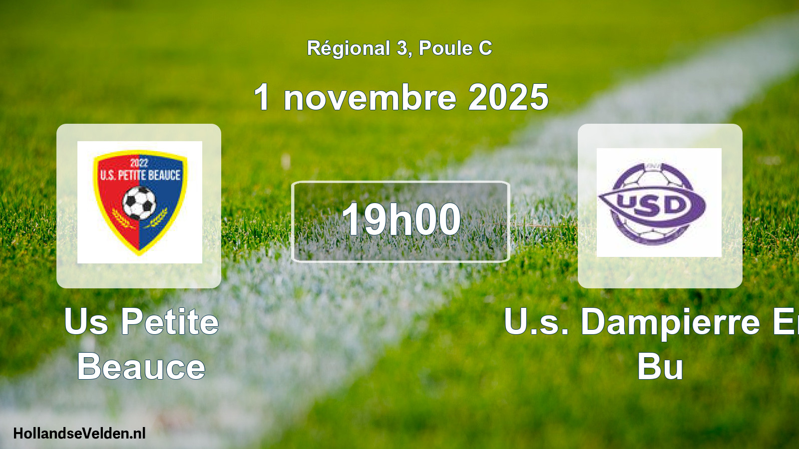 Geplande wedstrijd: Us Petite Beauce - U.s. Dampierre En Bu (1 november 2025)