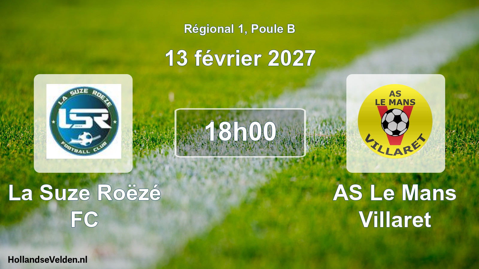 Scheduled Match: La Suze Roëzé FC - AS Le Mans Villaret (13 February 2027)