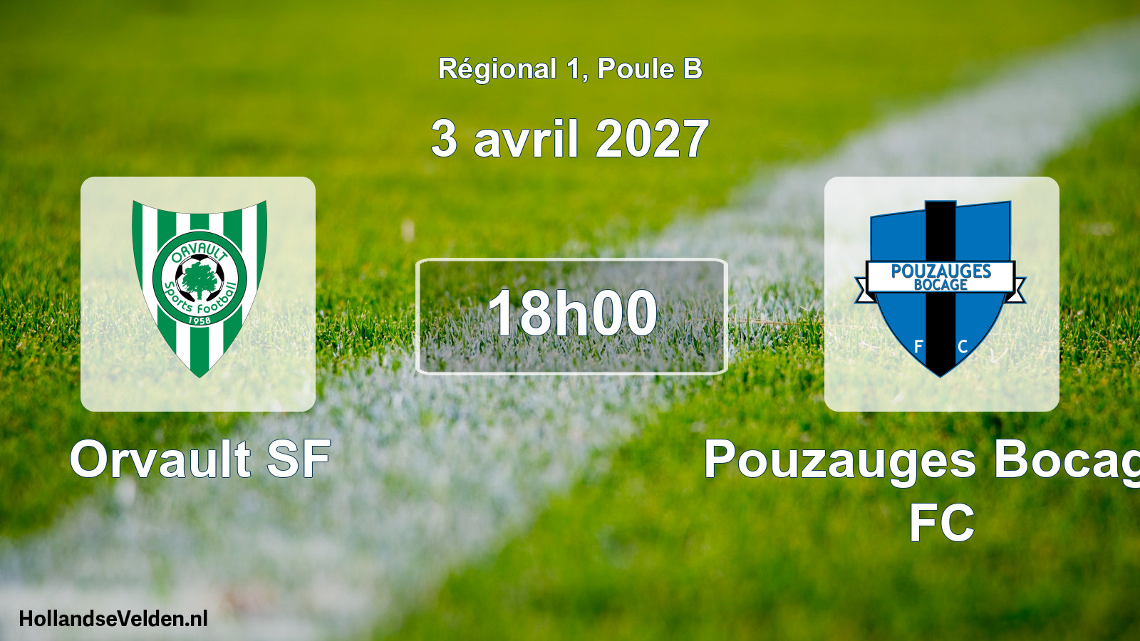 Scheduled Match: Orvault SF - Pouzauges Bocage FC (3 April 2027)