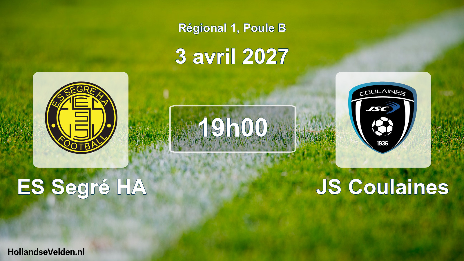 Scheduled Match: ES Segré HA - JS Coulaines (3 April 2027)