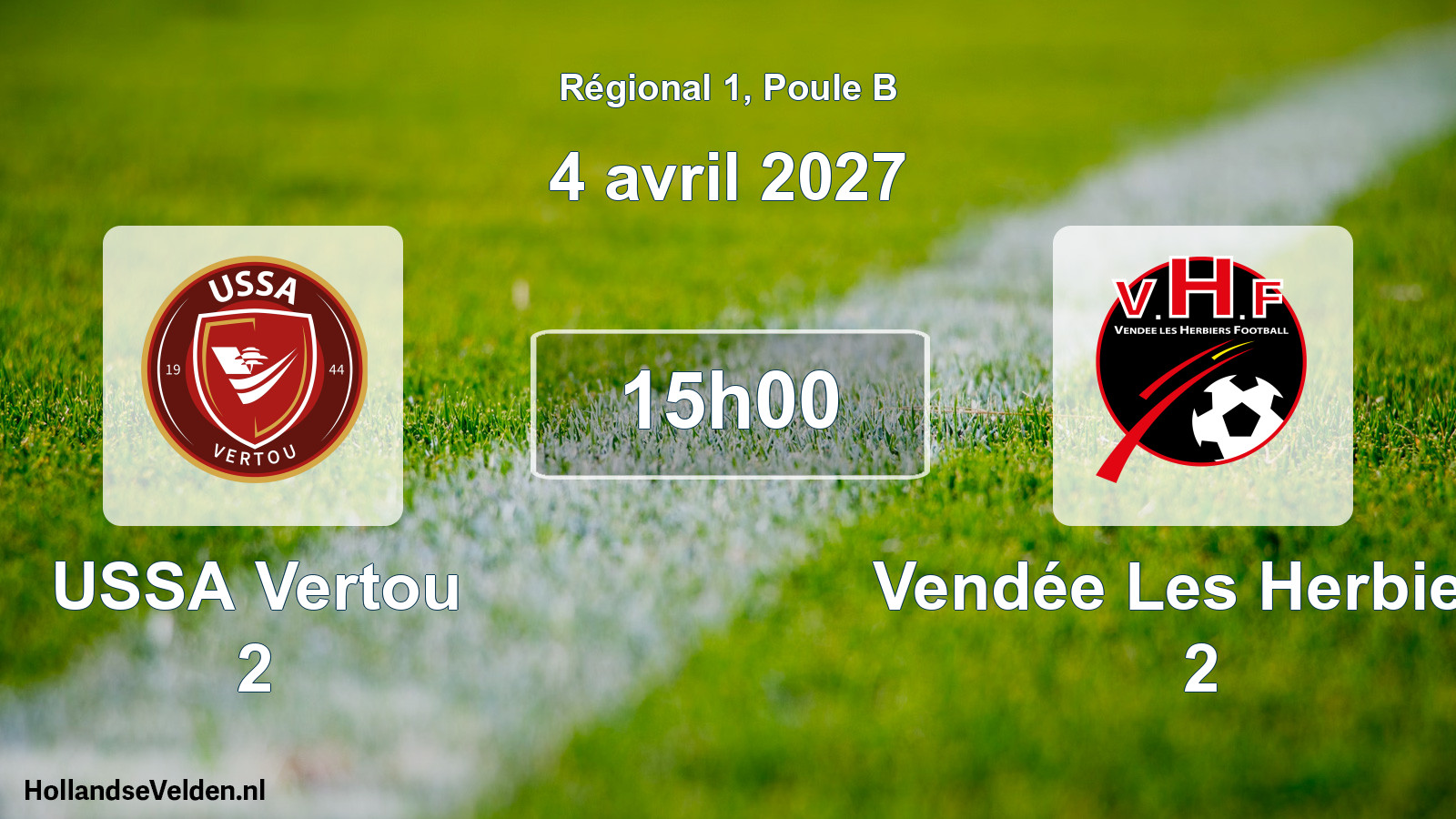 Scheduled Match: USSA Vertou 2 - Vendée Les Herbiers 2 (4 April 2027)