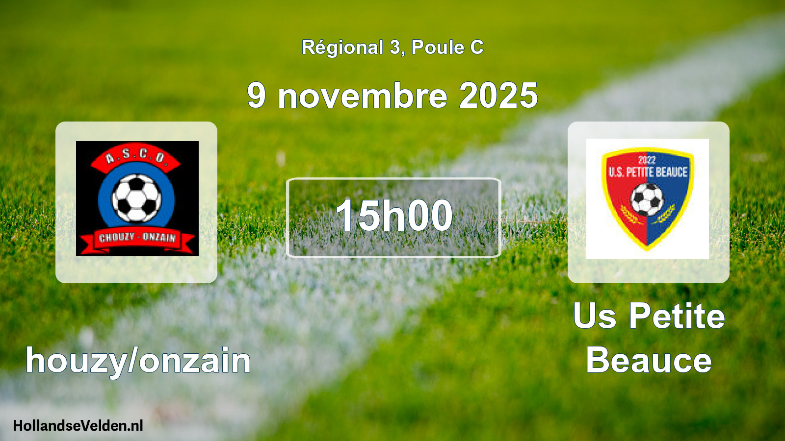 Geplande wedstrijd: Chouzy/onzain - Us Petite Beauce (9 november 2025)