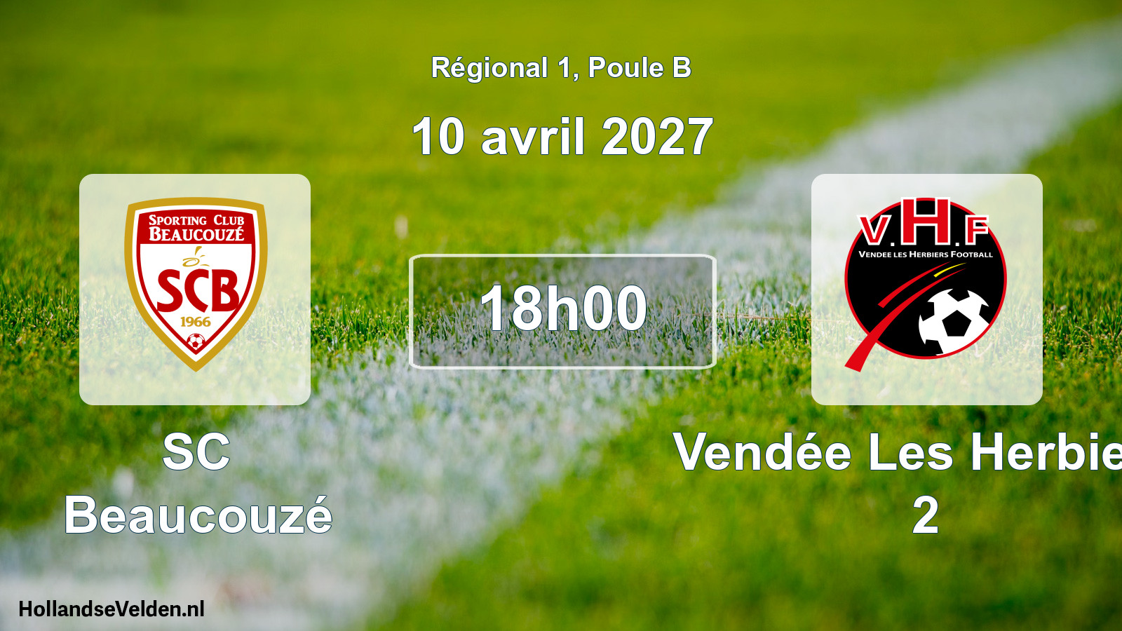 Scheduled Match: SC Beaucouzé - Vendée Les Herbiers 2 (10 April 2027)