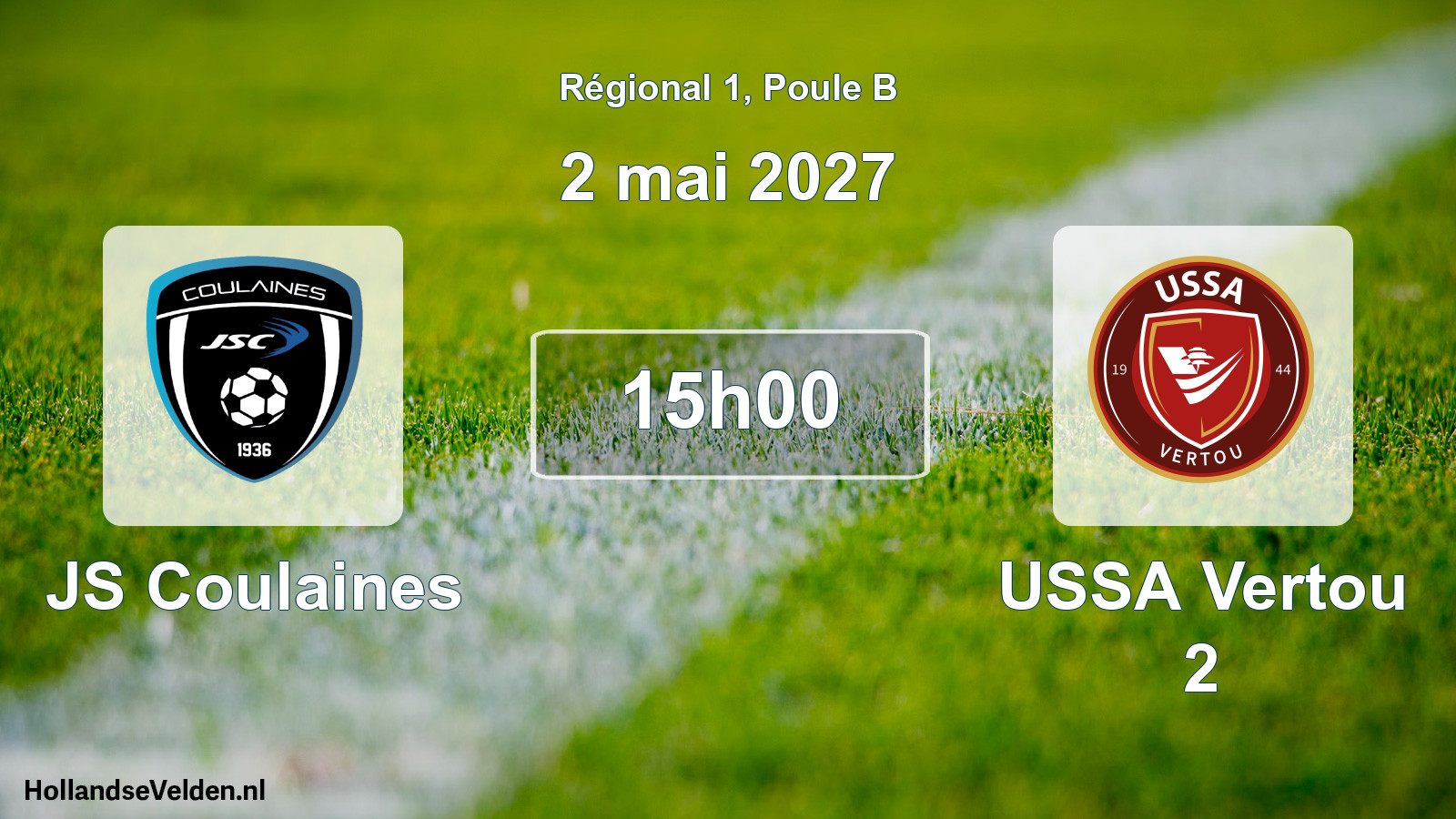Scheduled Match: JS Coulaines - USSA Vertou 2 (2 May 2027)