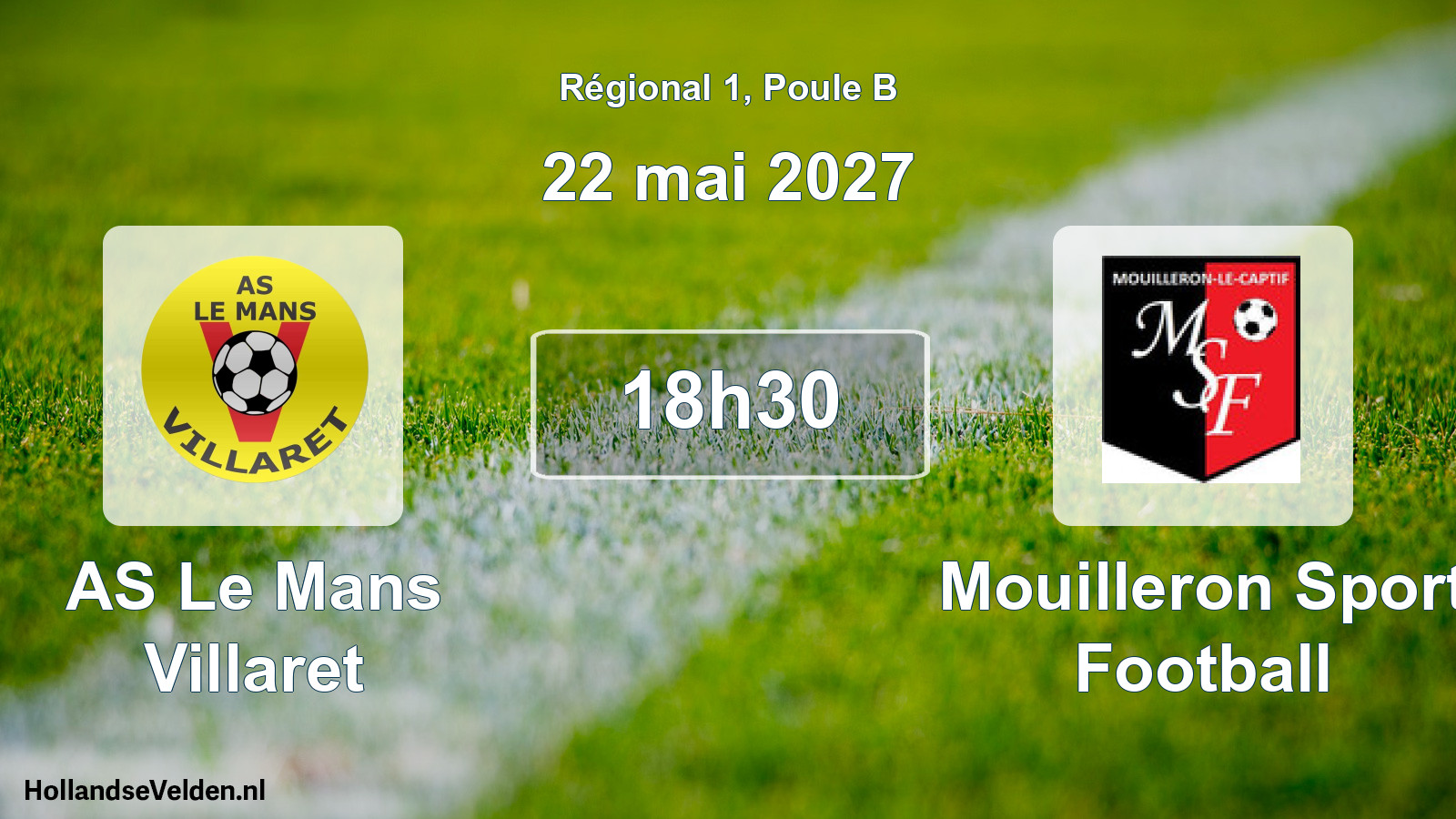 Scheduled Match: AS Le Mans Villaret - Mouilleron Sport Football (22 May 2027)