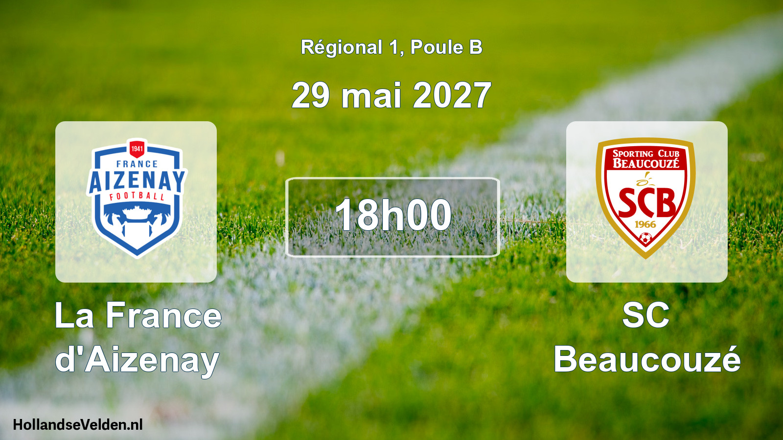 Scheduled Match: La France d'Aizenay - SC Beaucouzé (29 May 2027)