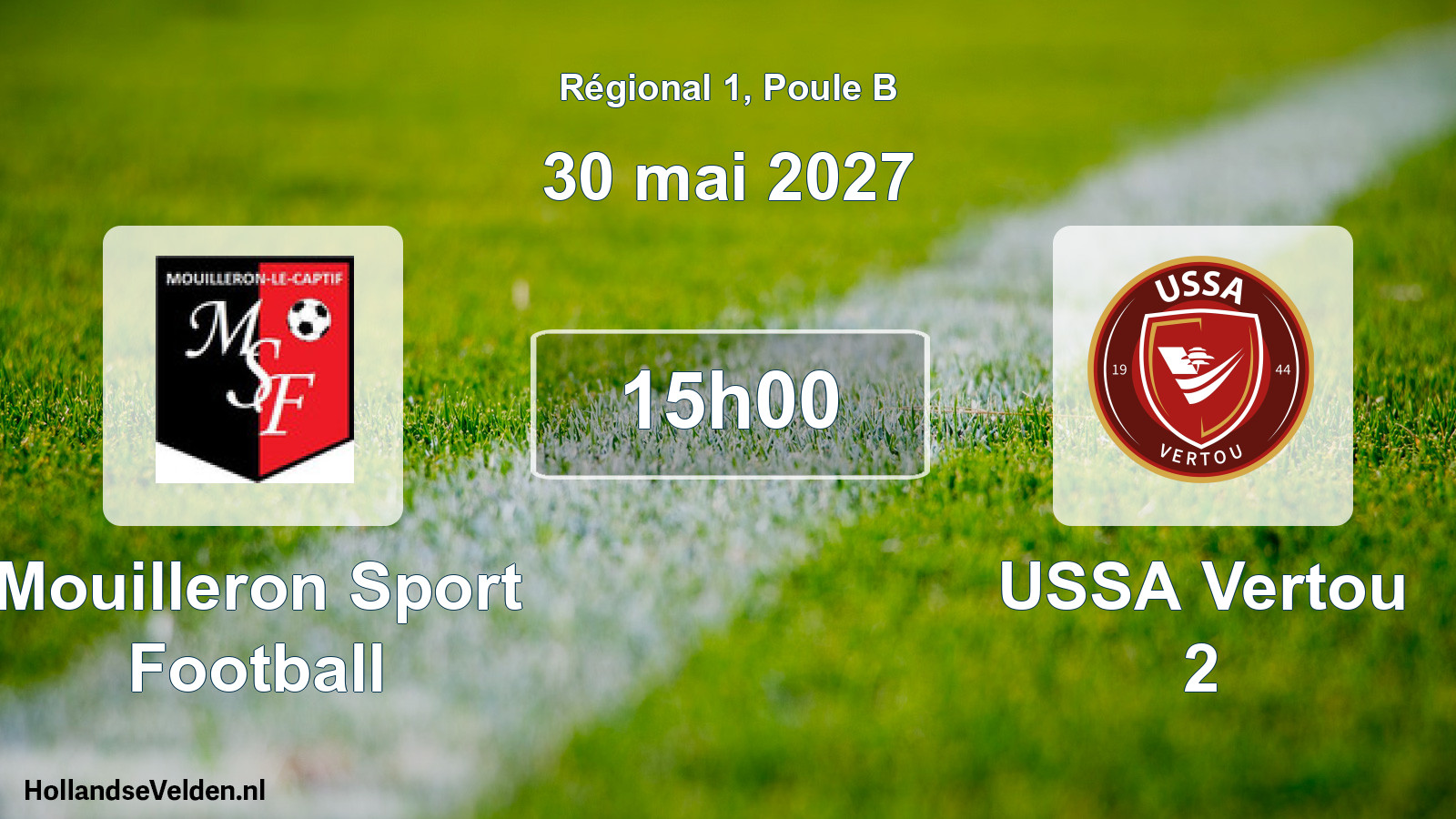 Scheduled Match: Mouilleron Sport Football - USSA Vertou 2 (30 May 2027)