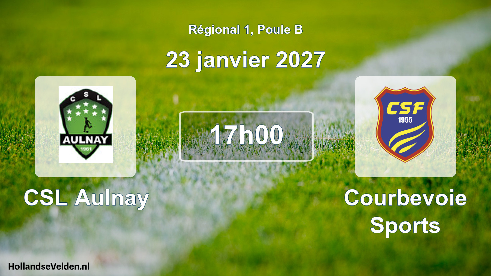 Scheduled Match: CSL Aulnay - Courbevoie Sports (23 January 2027)