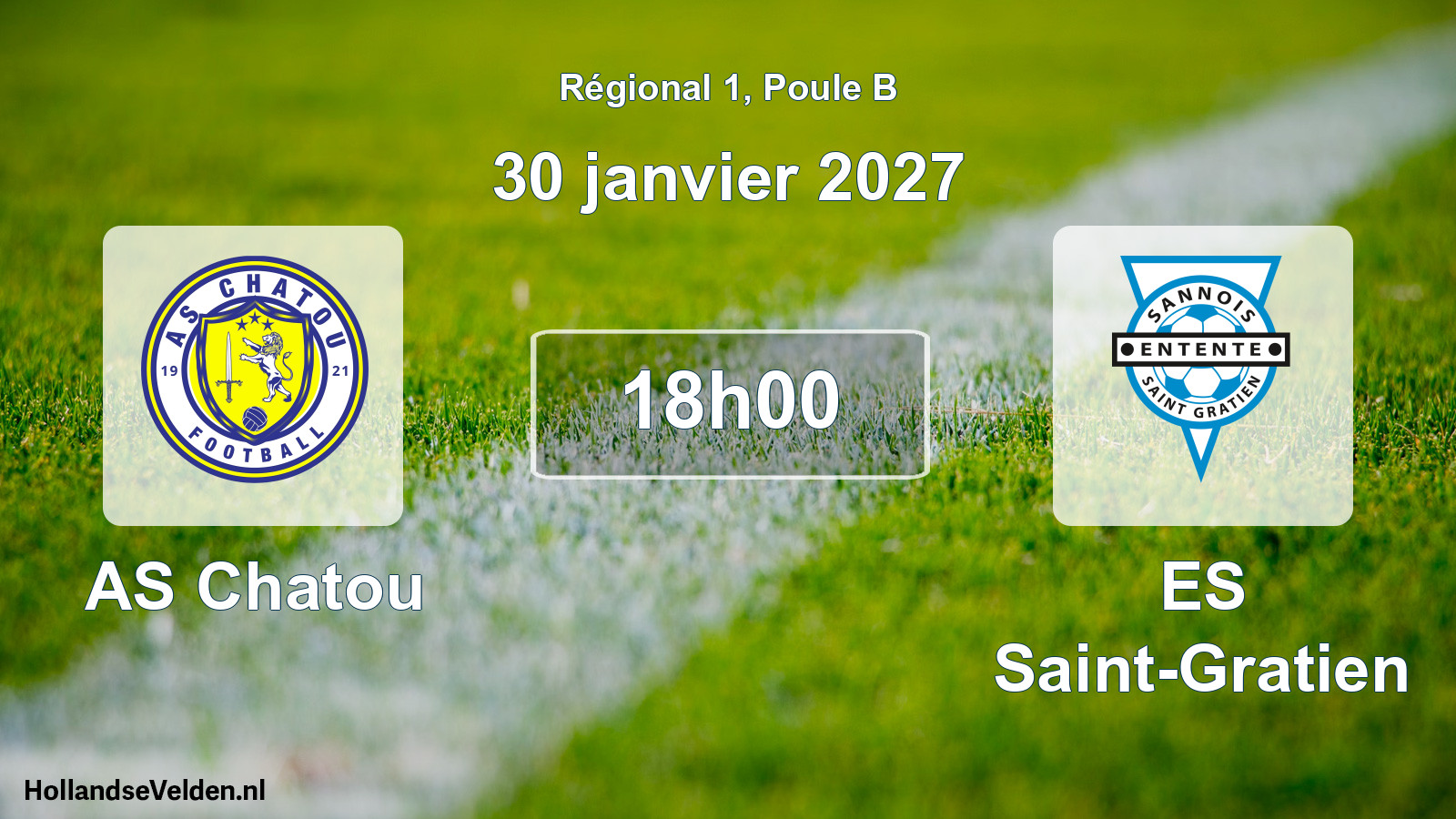 Geplande wedstrijd: AS Chatou - ES Saint-Gratien (30 januari 2027)