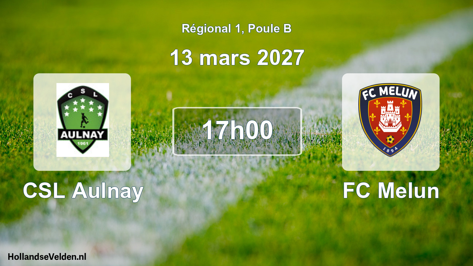 Scheduled Match: CSL Aulnay - FC Melun (13 March 2027)