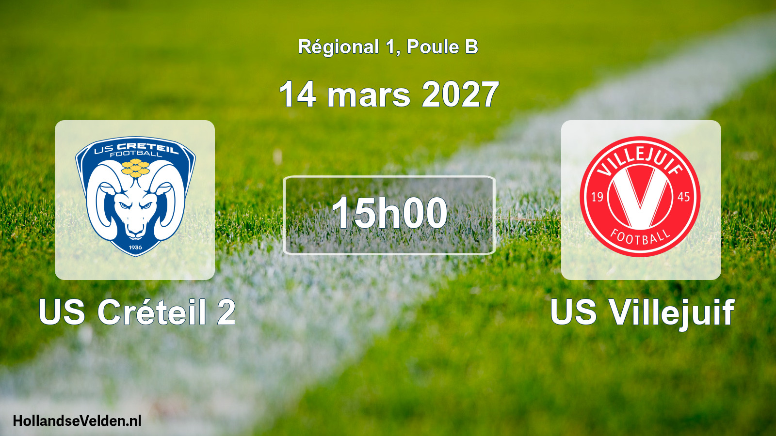 Scheduled Match: US Créteil 2 - US Villejuif (14 March 2027)