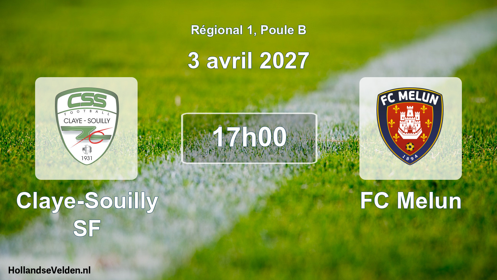 Scheduled Match: Claye-Souilly SF - FC Melun (3 April 2027)
