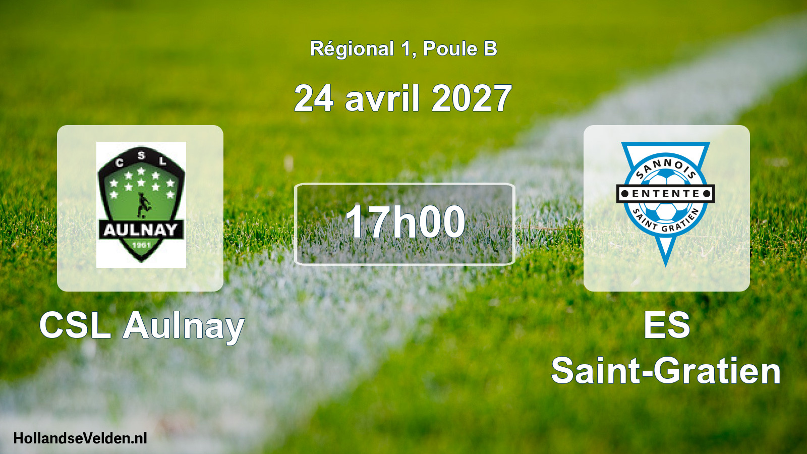 Geplande wedstrijd: CSL Aulnay - ES Saint-Gratien (24 april 2027)