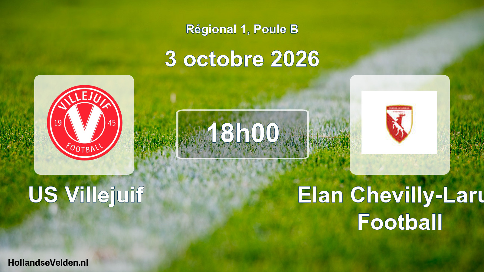 Scheduled Match: US Villejuif - Elan Chevilly-Larue Football (3 October 2026)