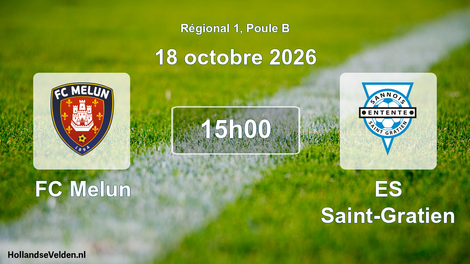 Scheduled Match: FC Melun - ES Saint-Gratien (18 October 2026)