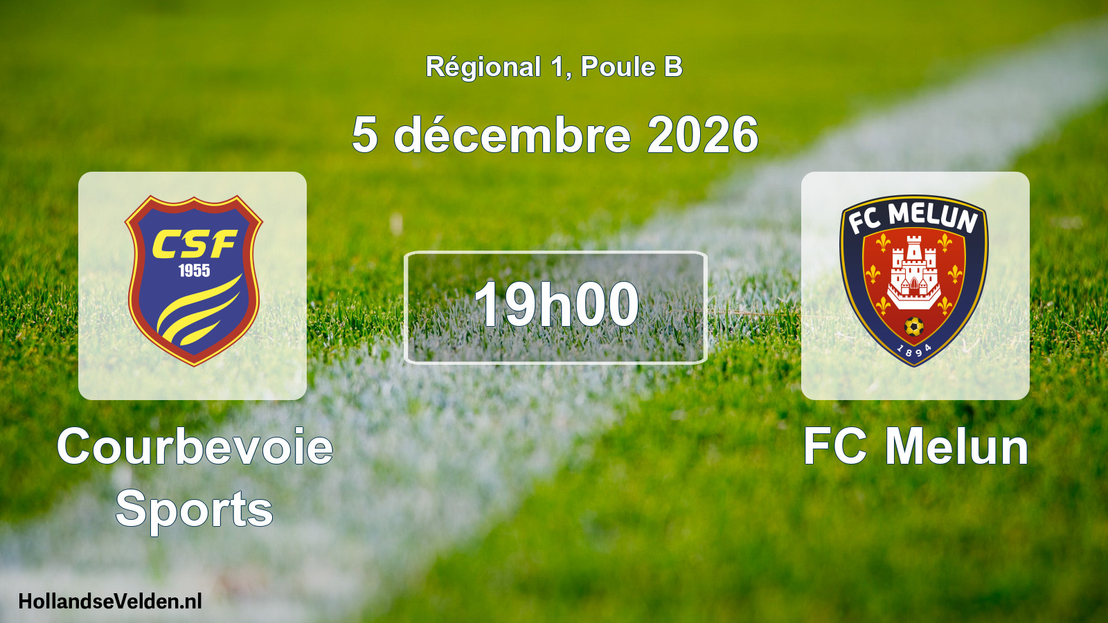 Scheduled Match: Courbevoie Sports - FC Melun (5 December 2026)