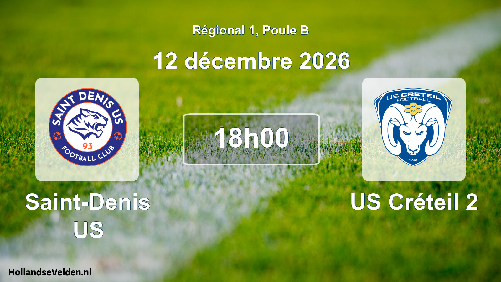 Scheduled Match: Saint-Denis US - US Créteil 2 (12 December 2026)