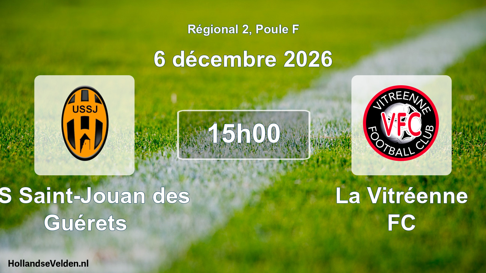 Scheduled Match: US Saint-Jouan des Guérets - La Vitréenne FC (6 December 2026)