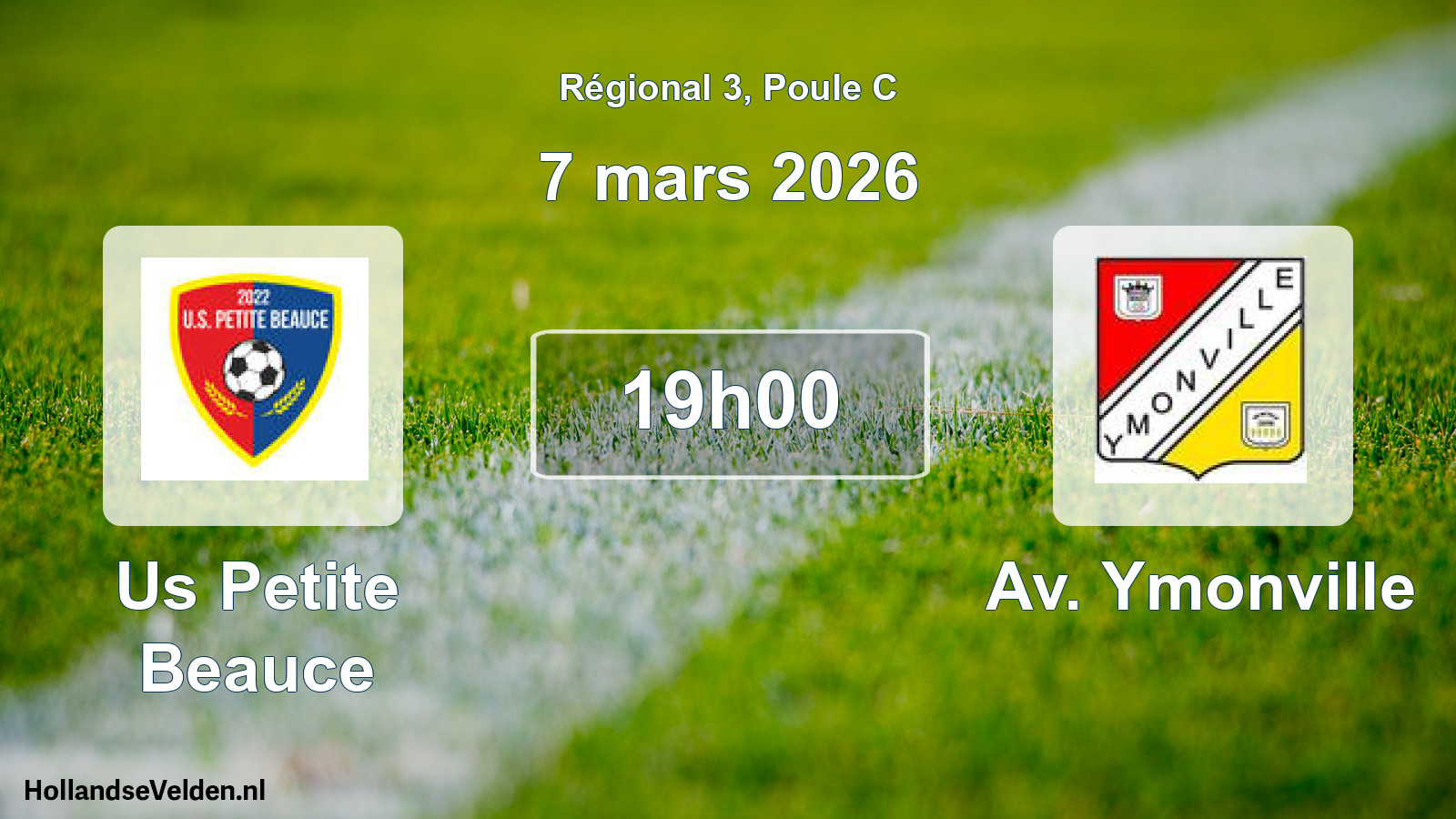 Geplande wedstrijd: Us Petite Beauce - Av. Ymonville (7 maart 2026)