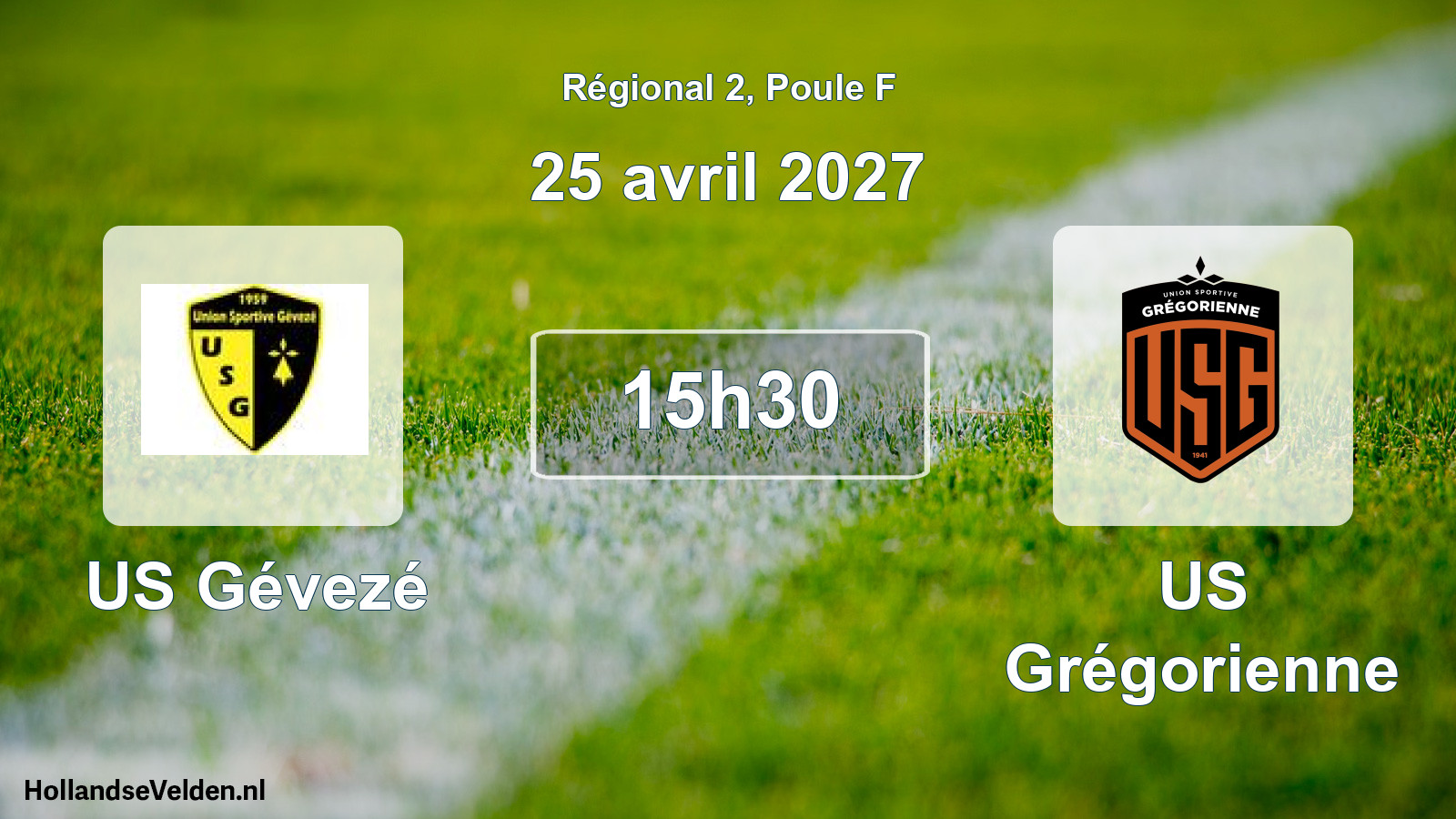 Scheduled Match: US Gévezé - US Grégorienne (25 April 2027)