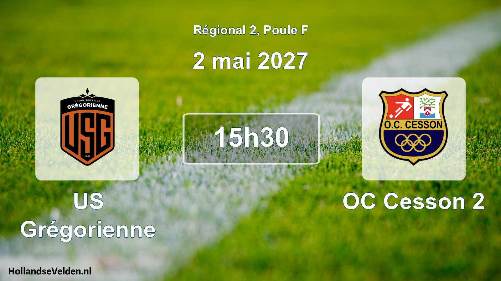 Scheduled Match: US Grégorienne - OC Cesson 2 (2 May 2027)