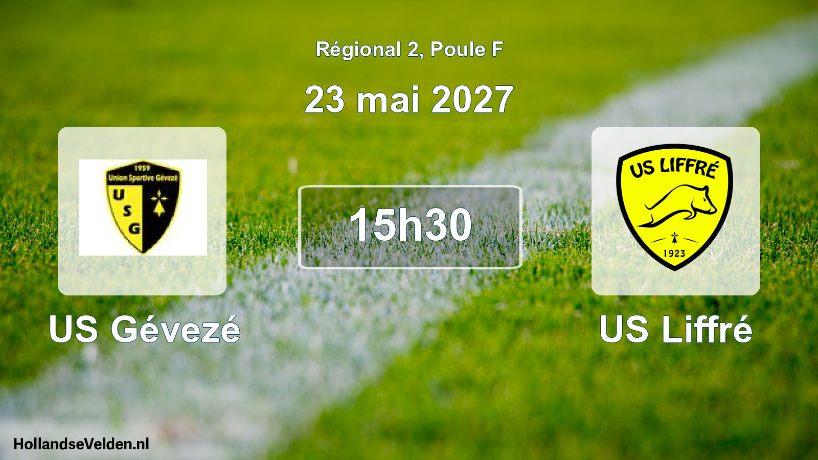 Match programmé: US Gévezé - US Liffré (23 mai 2027)