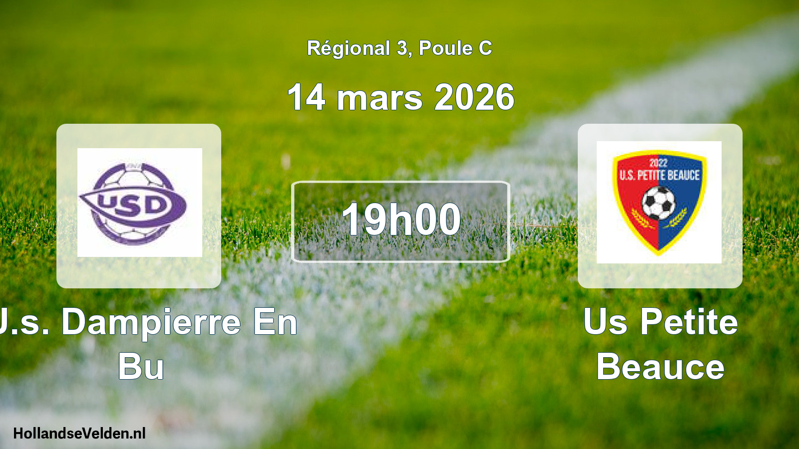Scheduled Match: U.s. Dampierre En Bu - Us Petite Beauce (14 March 2026)